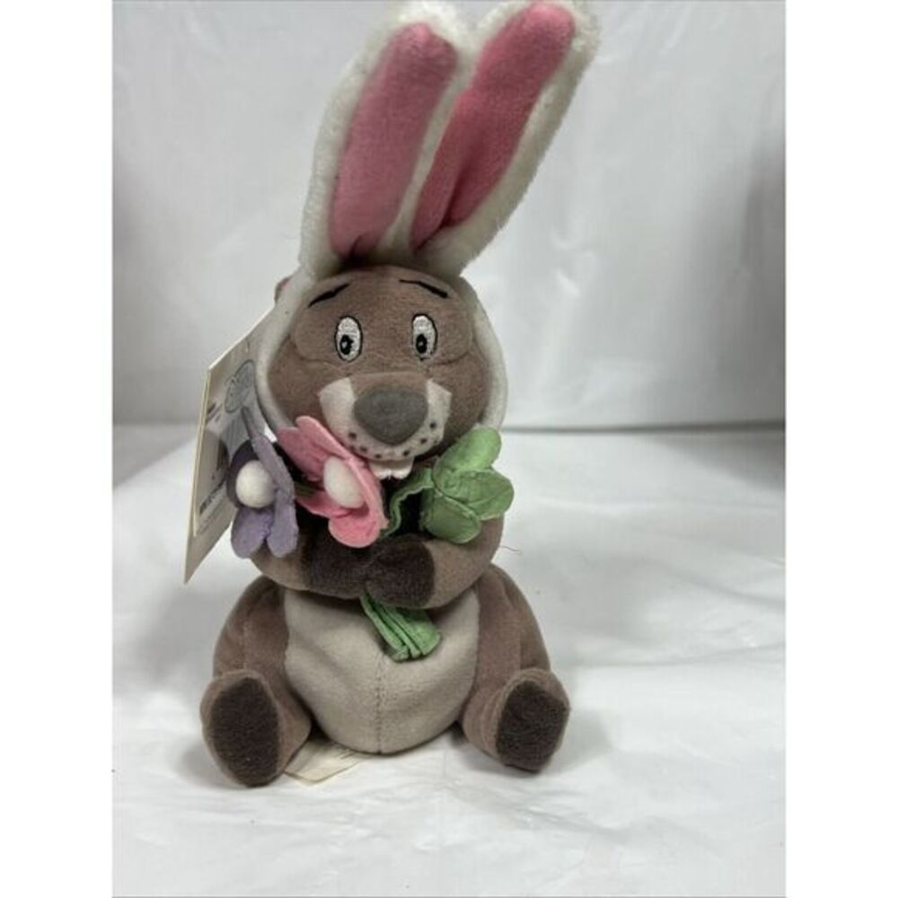 Disney Store Mini Bean Bag Easter Bunny Gopher Plush 7" w/ Tags